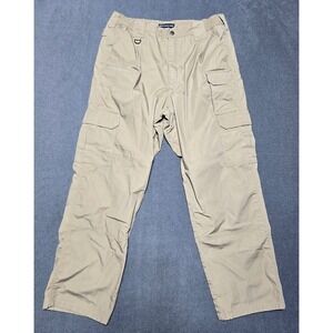5.11 Tactical Series Pants US 34/30 Beige Cotton Blend Cargo Workwear